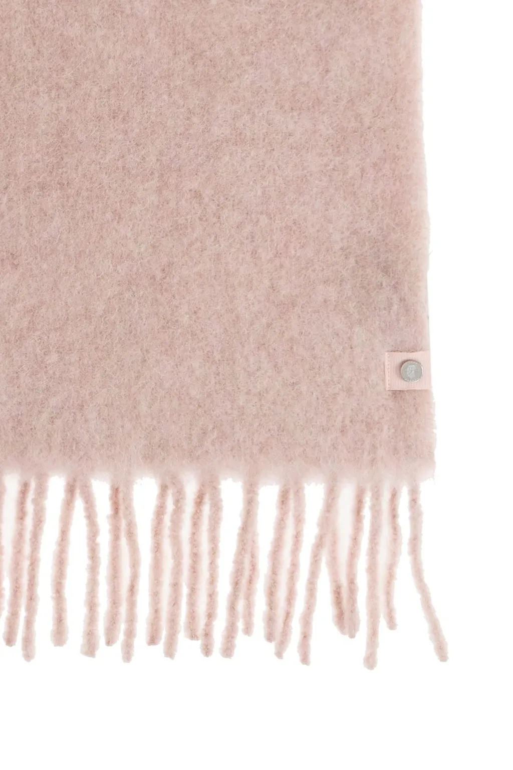 Brushed Effect Fringed Scarf