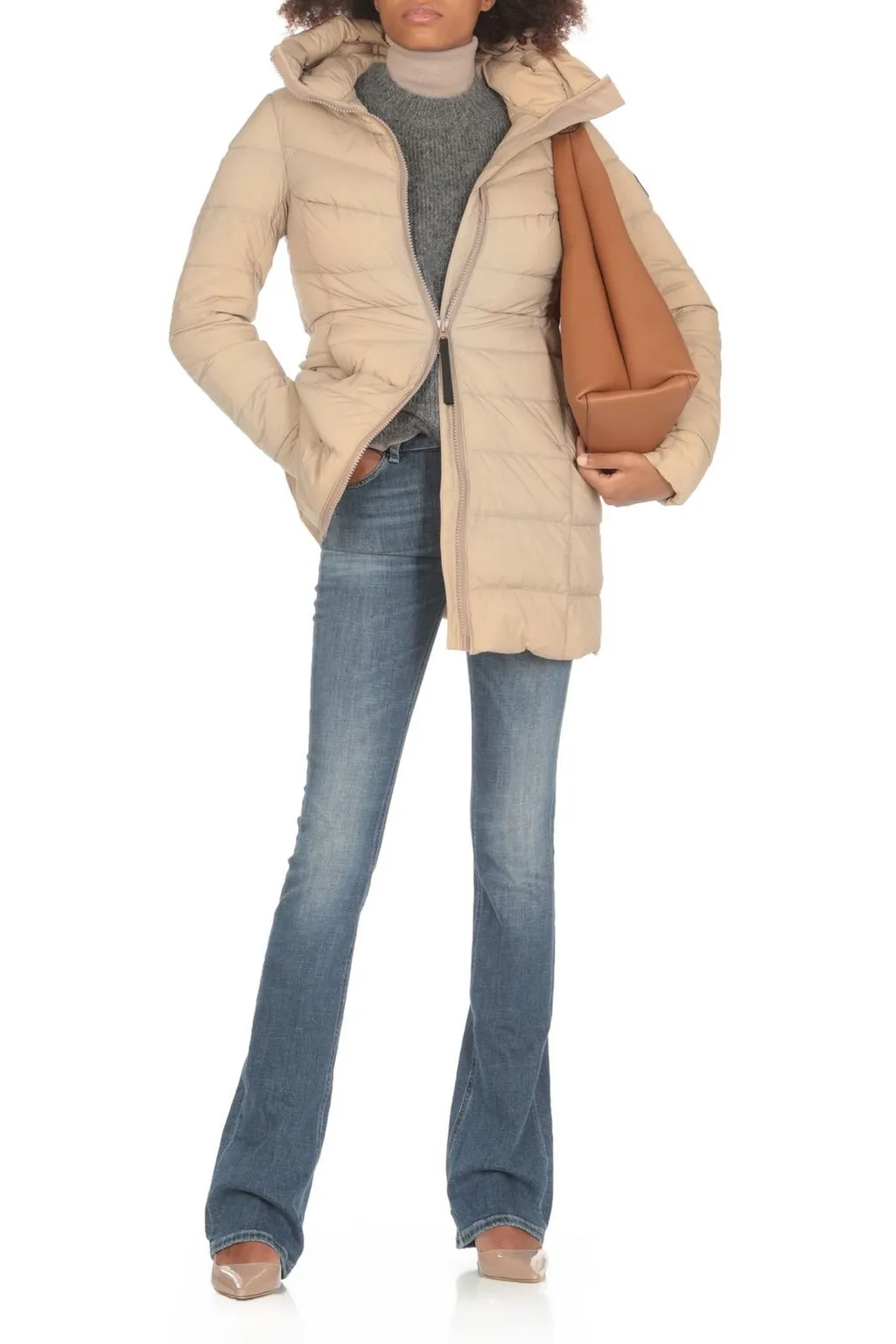Clair Zip-Up Down Jacket