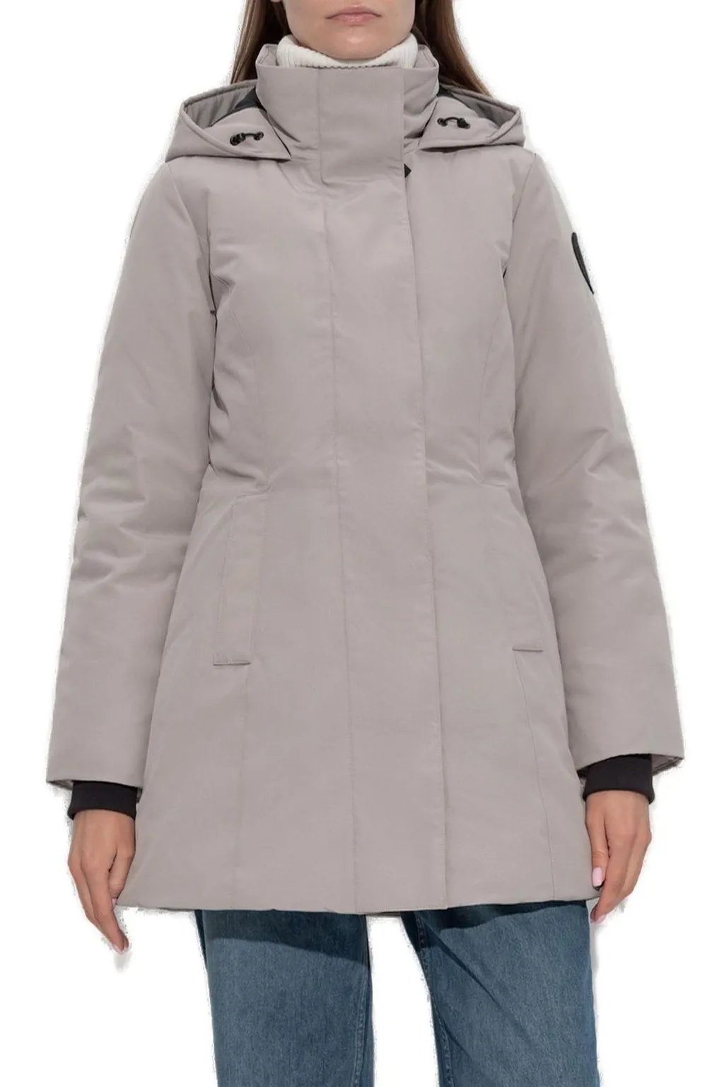 Logo Patch Hooded Jacket