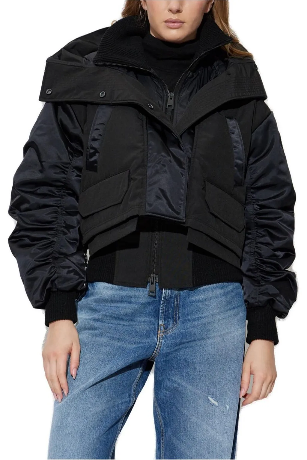 Cropped Hooded Jacket