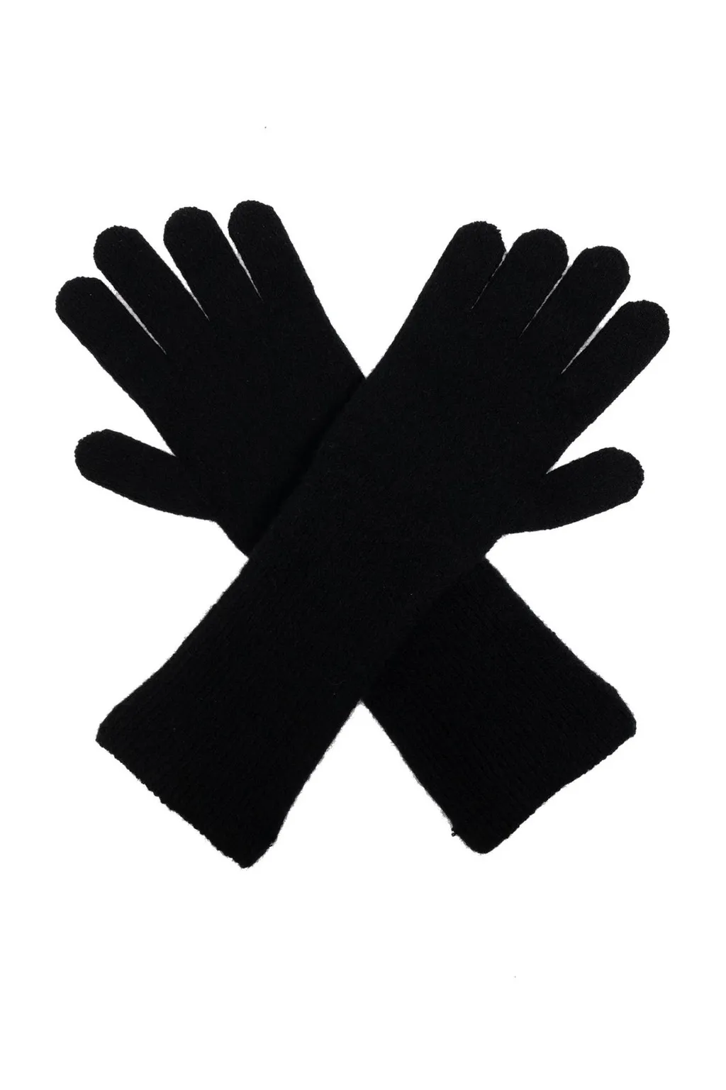 Logo-Patch Knitted Gloves