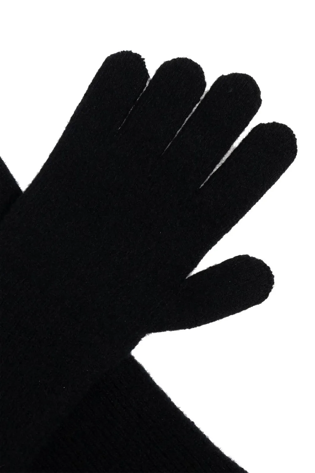 Logo-Patch Knitted Gloves