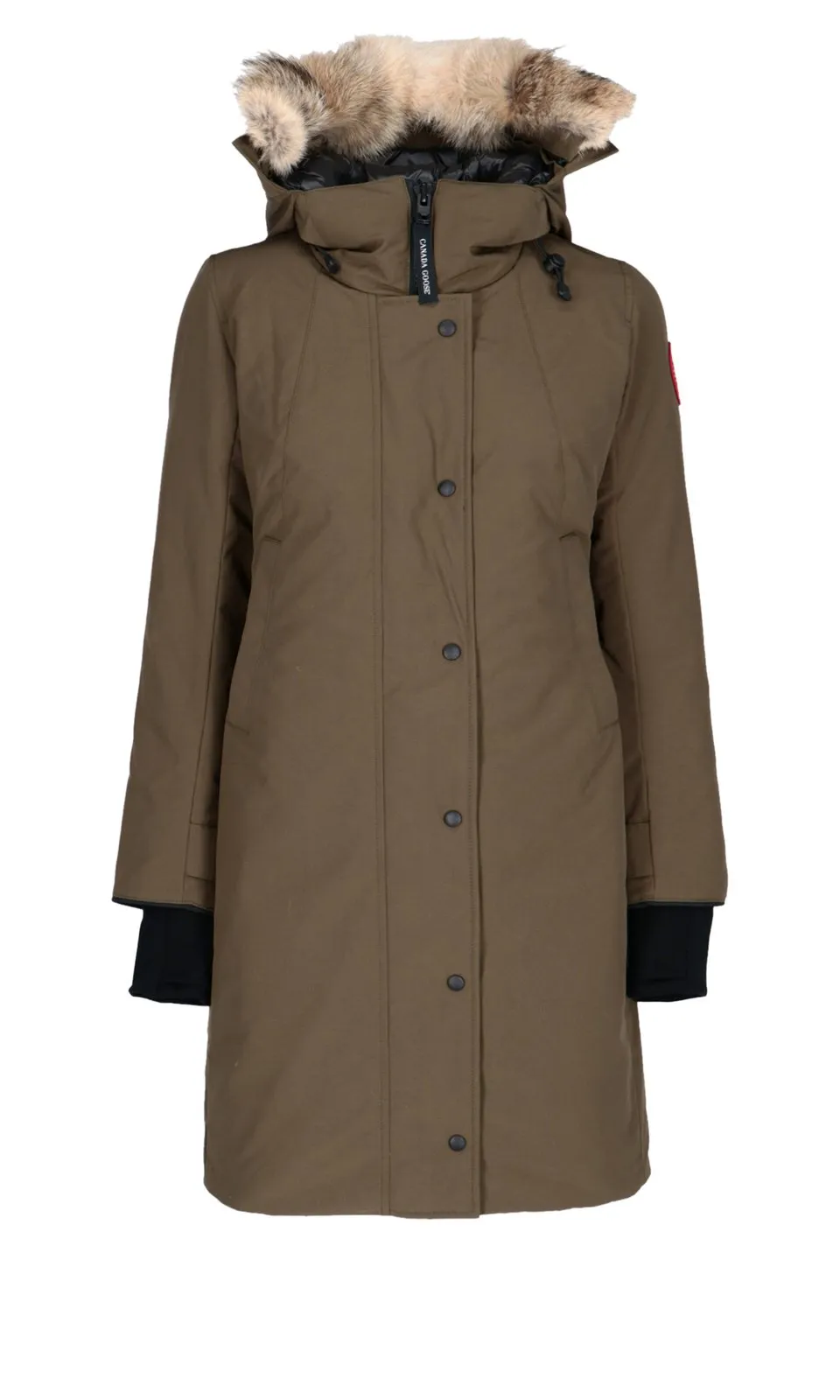 Logo Patch Long-Sleeved Coat