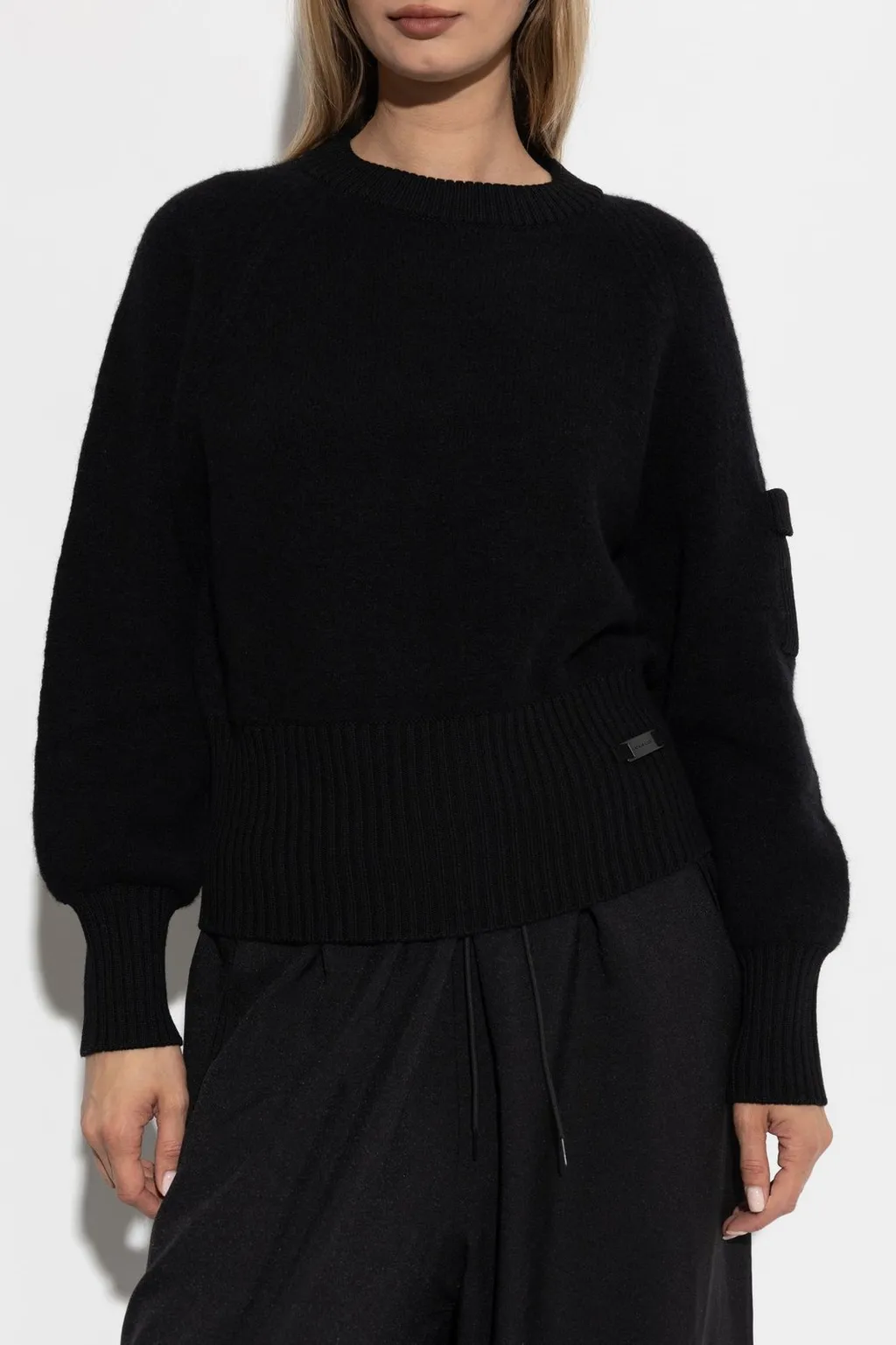 Logo Plaque Knitted Jumper