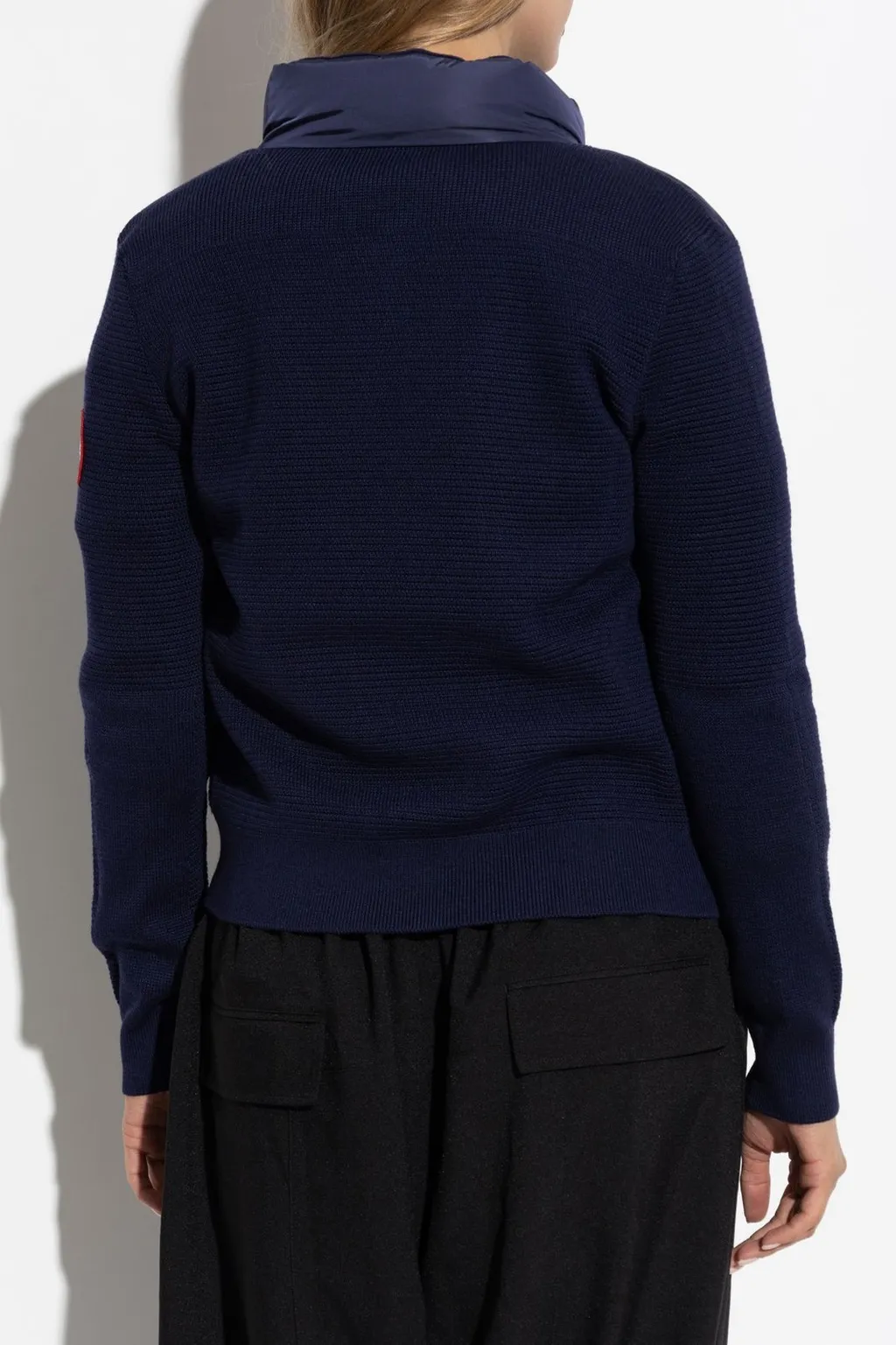 High-Neck Knitted Cardigan