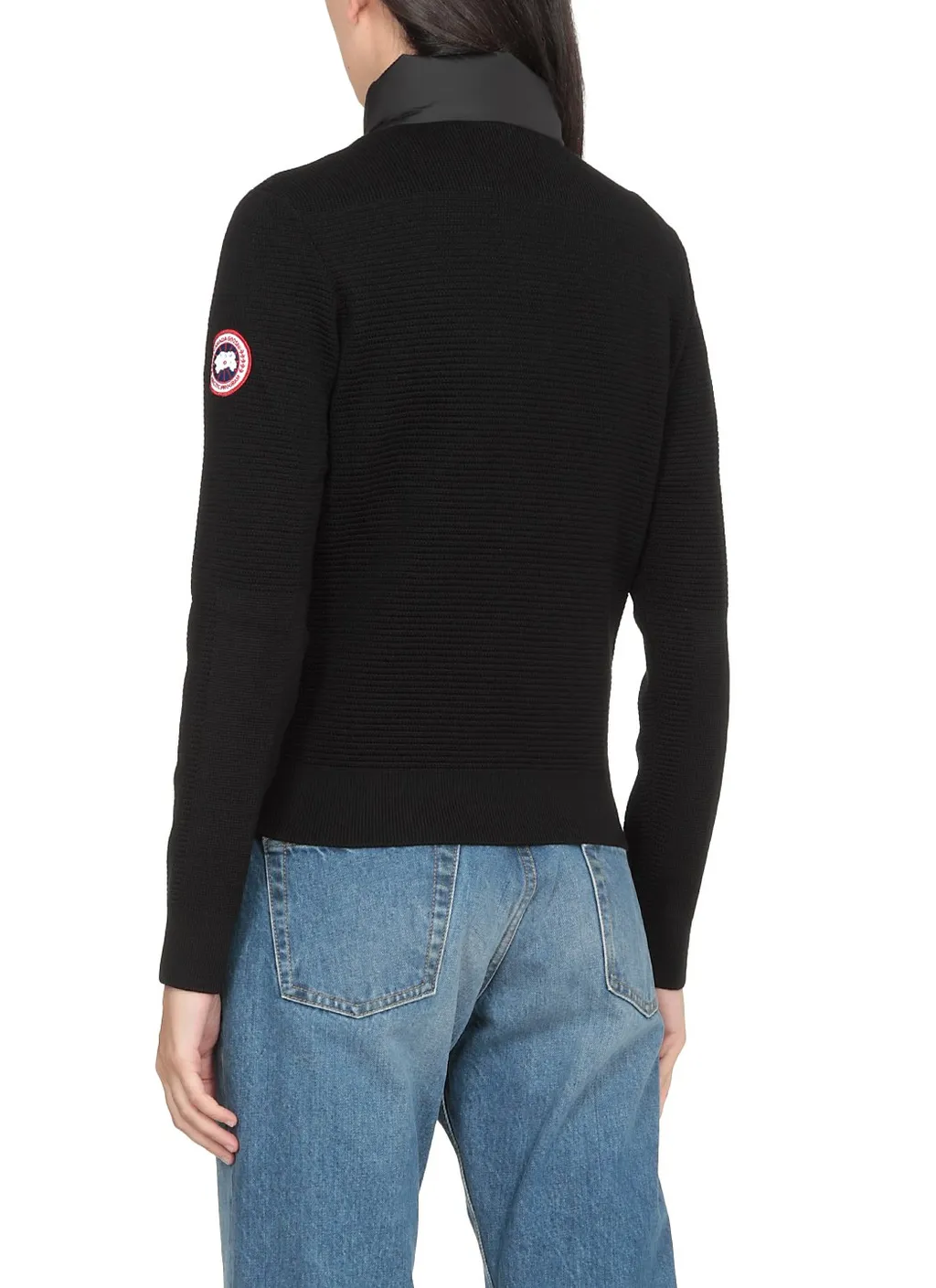 Hybridge Panelled High-Neck Jacket