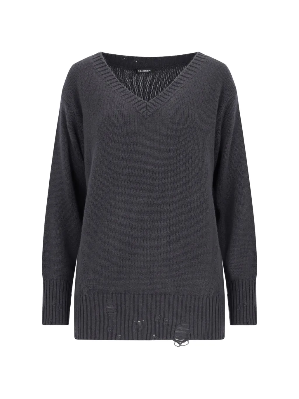V-Neck Knit Pullover