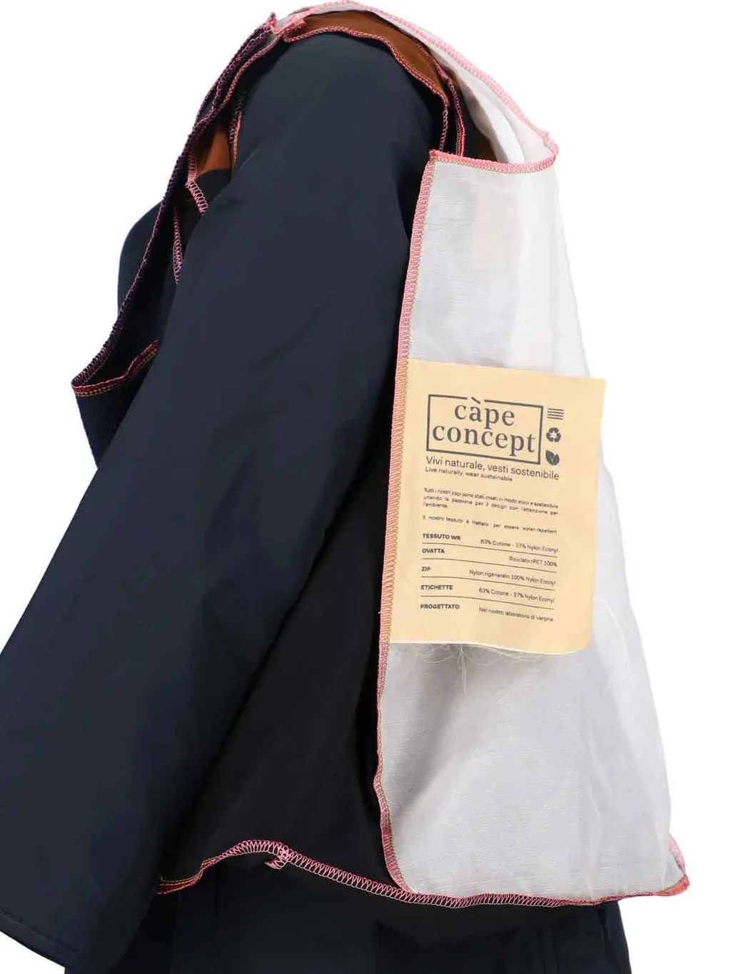 Zipped Seam-Detail Coat