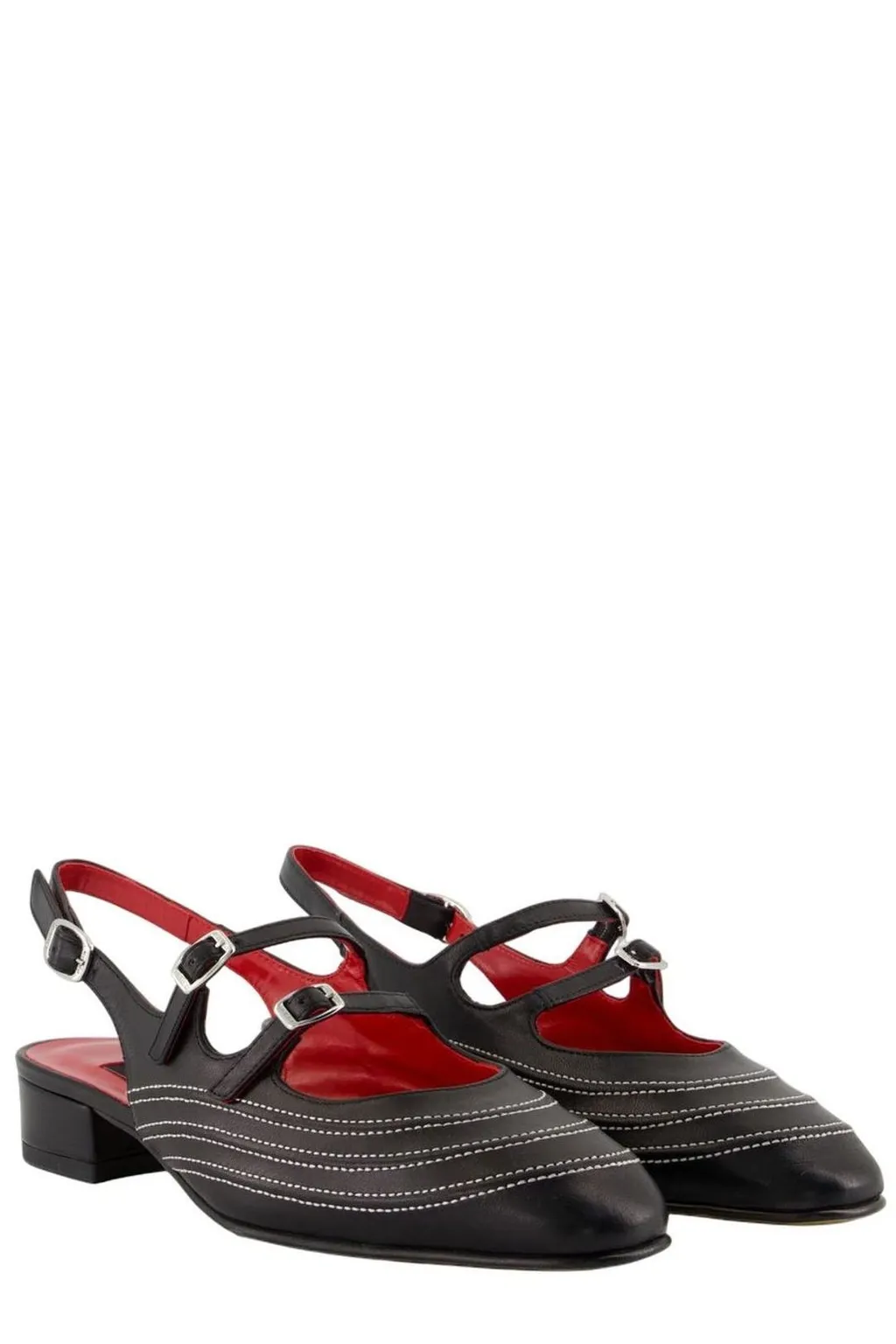 Peche Moto Slingback Mary Jane Shoes