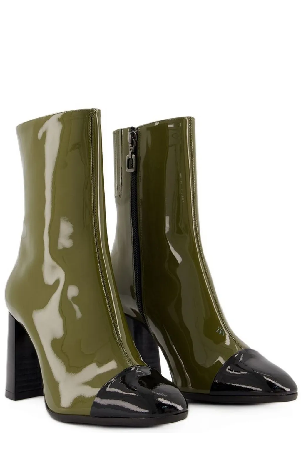Donna Zip-Up Heeled Boots
