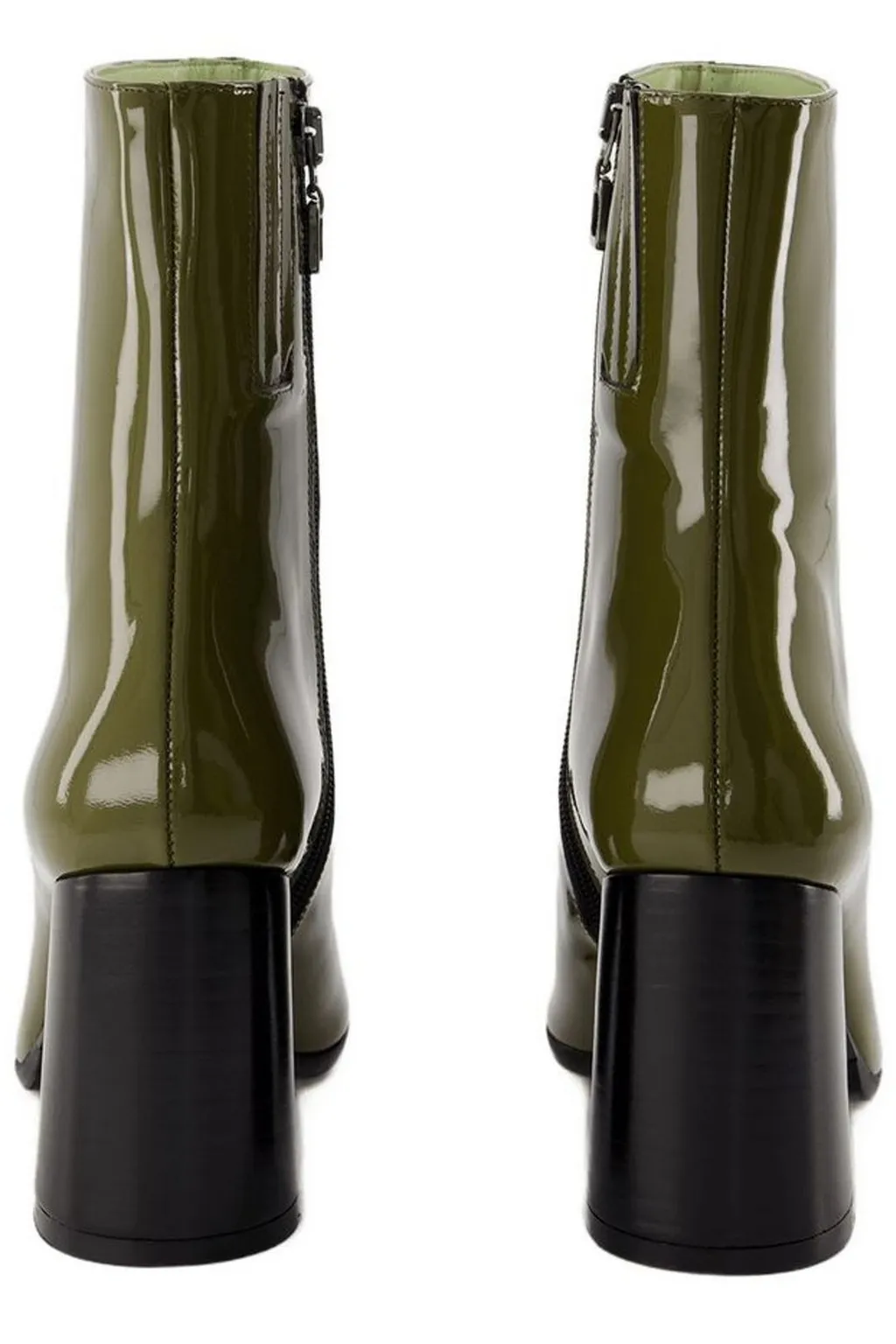 Donna Zip-Up Heeled Boots