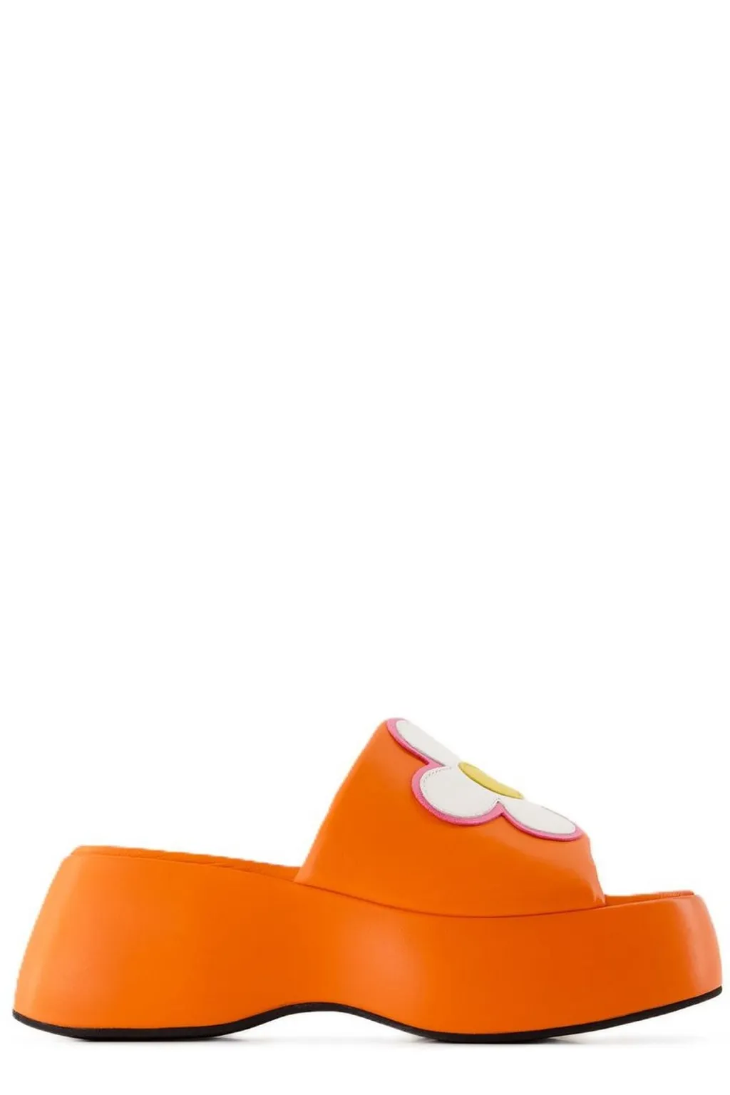 Flower Open Toe Slip-On Sandals