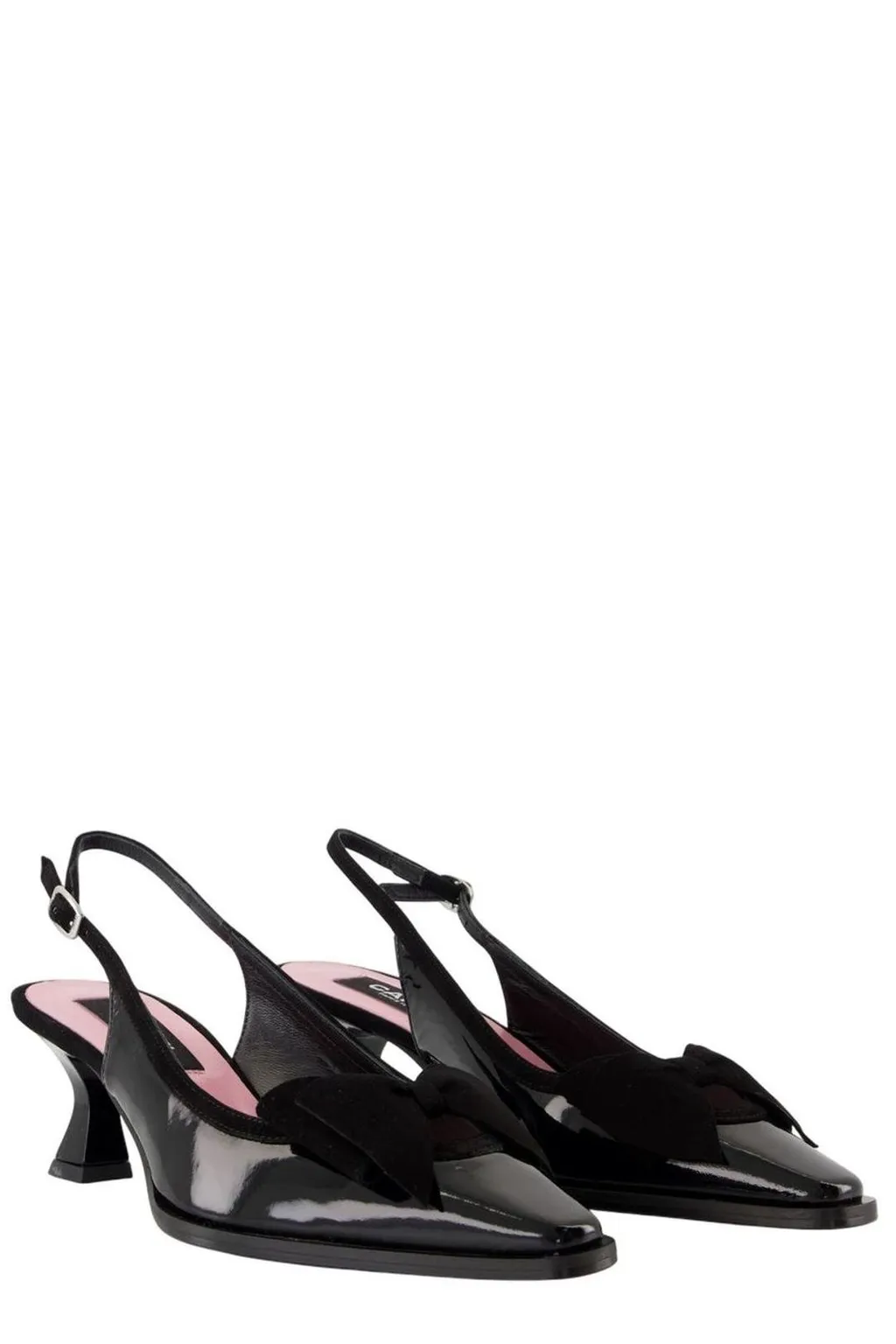 Marquise Bow Detailed Slingback Pumps