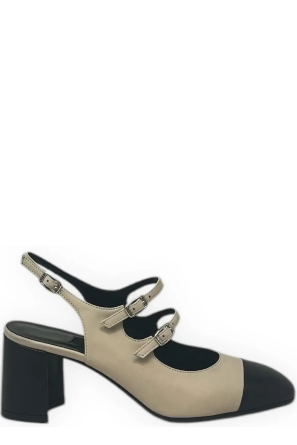 Papaya Slingback Mary Janes Pumps