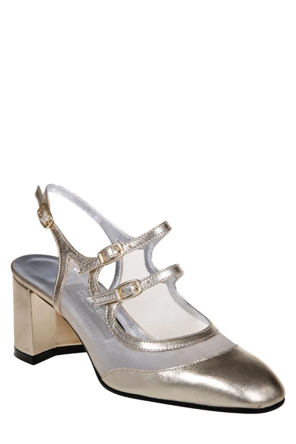 Bananight Laminated Slingback Mary Janes