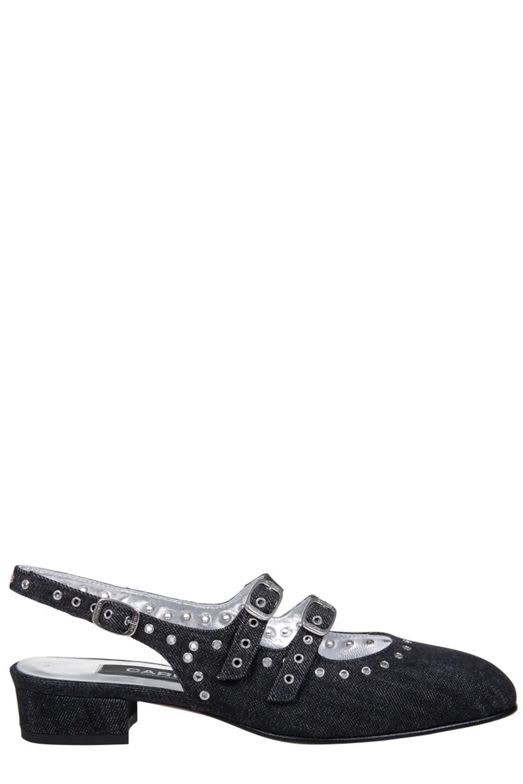 Queen Buckled Ballet Flats