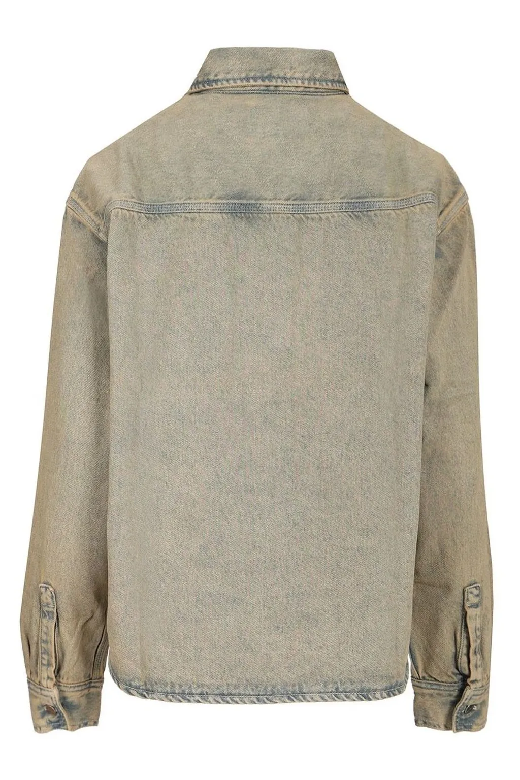 Logo Patch Denim Shirt