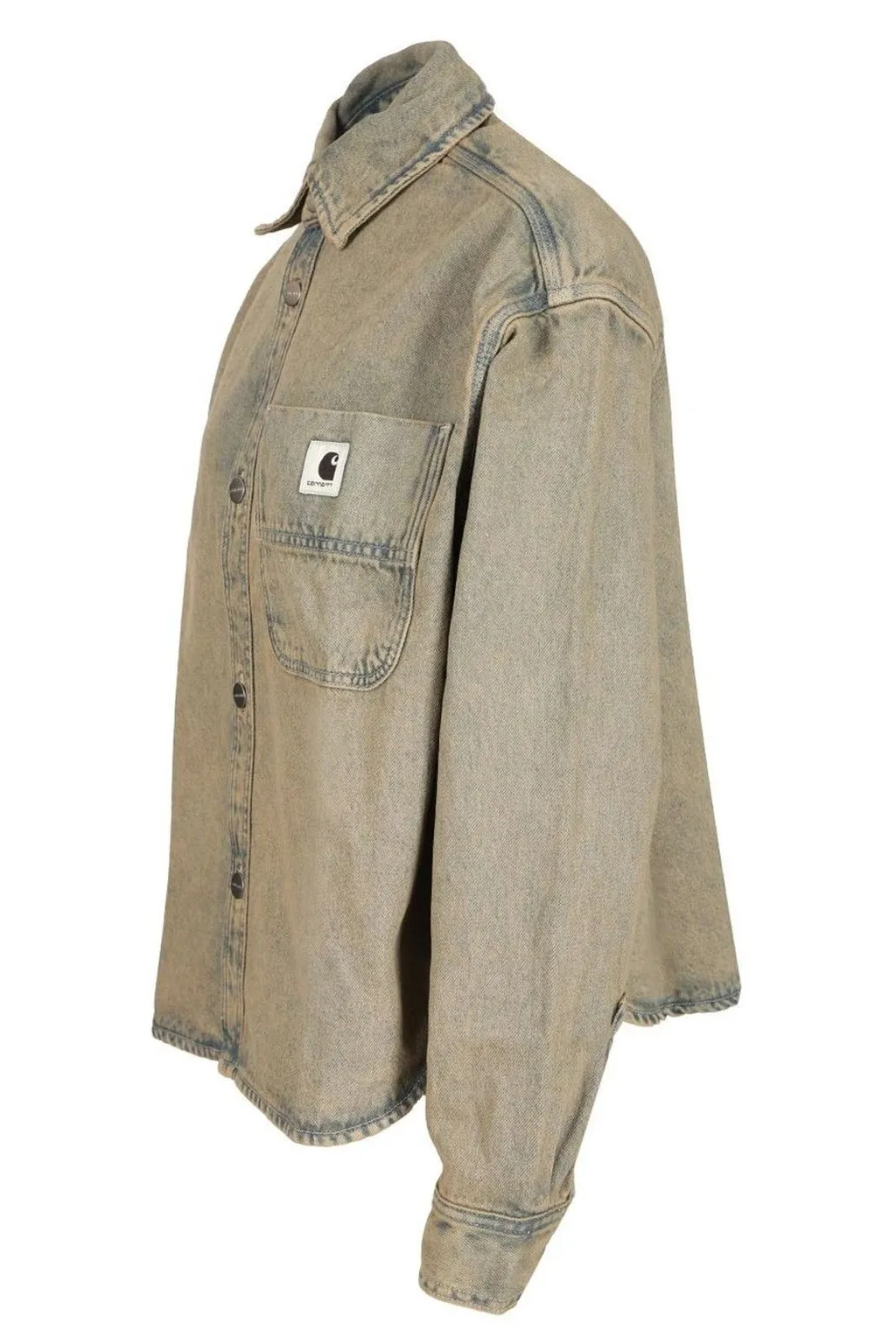 Logo Patch Denim Shirt
