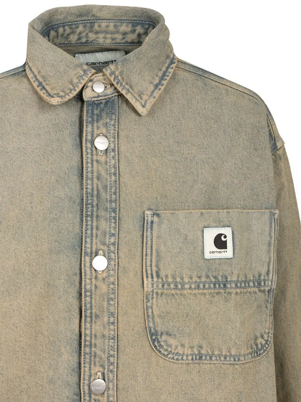 Logo Patch Denim Shirt