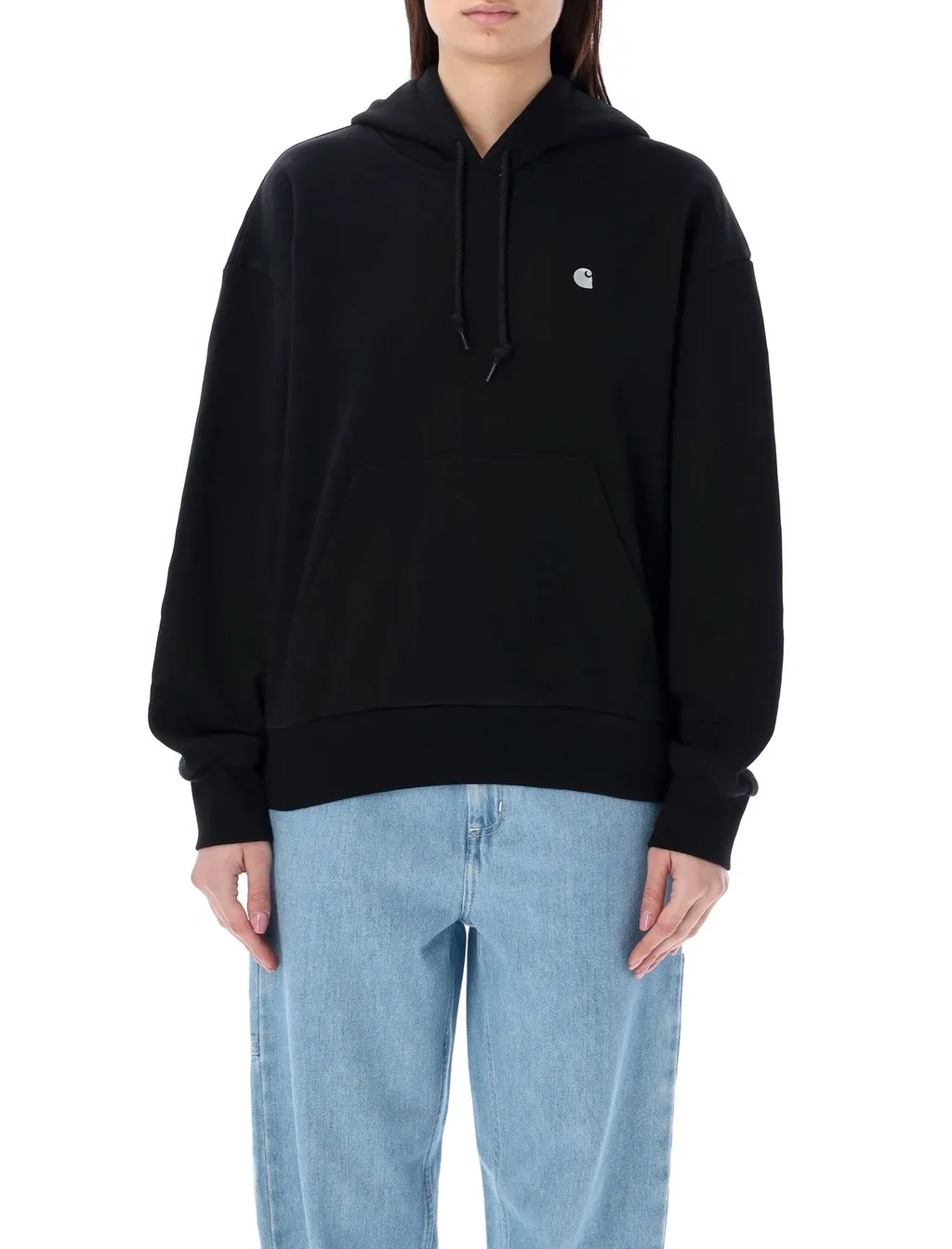Logo-Embroidered Drawstring Oversized Hoodie