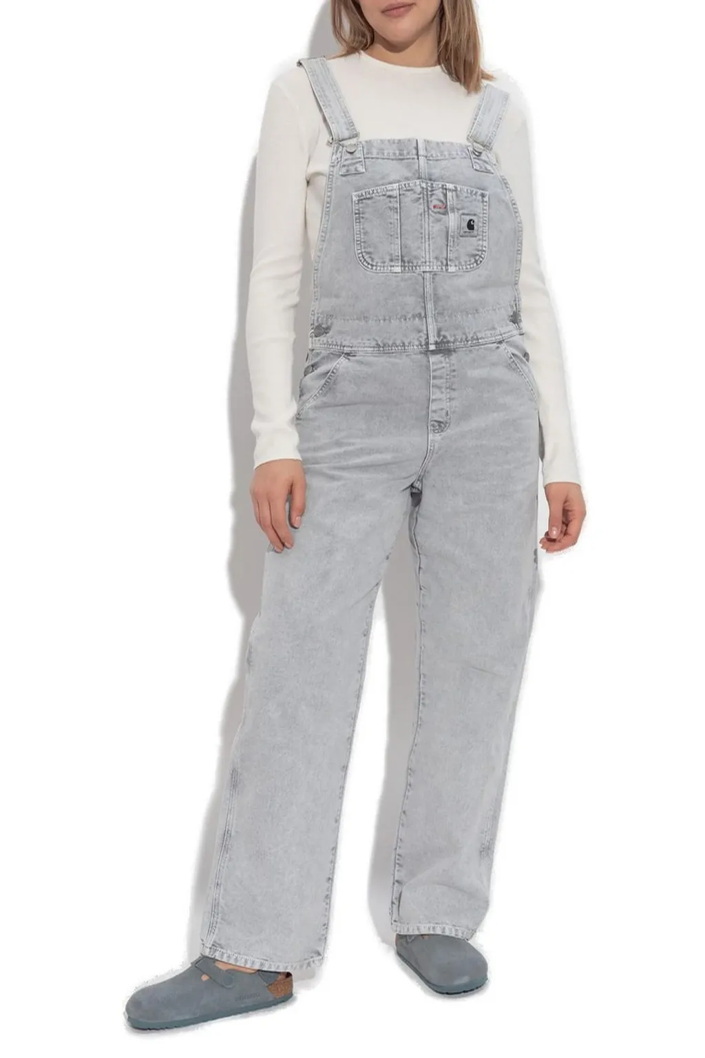 W' Bib Overall Straight Jumpsuit