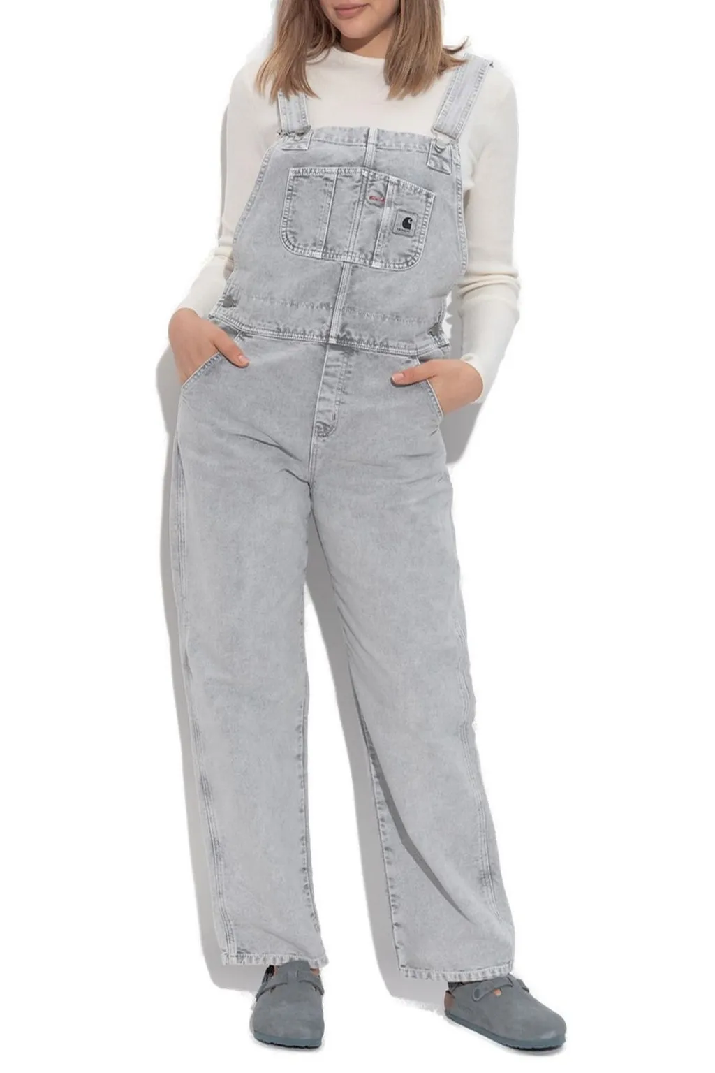 W' Bib Overall Straight Jumpsuit