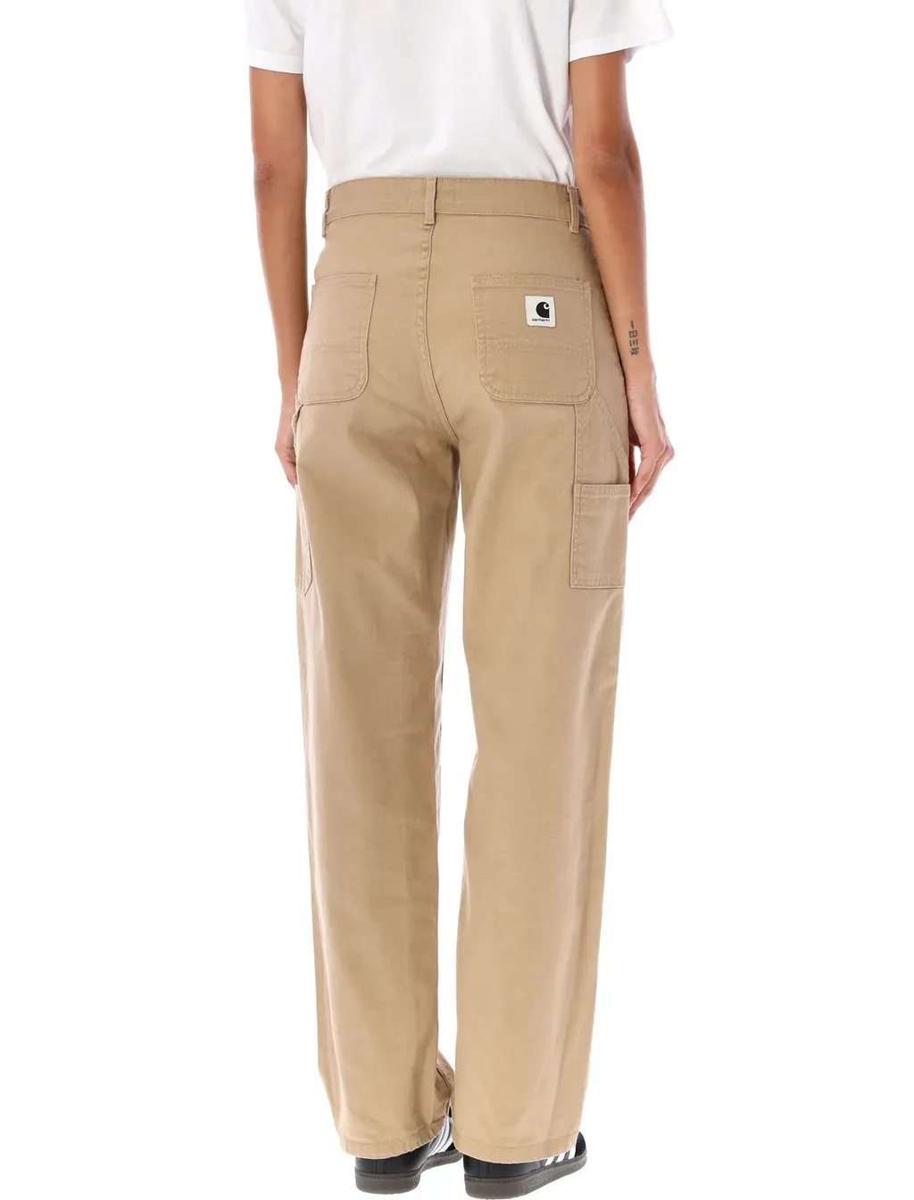 Logo Patch Pierce Double Knee Pants
