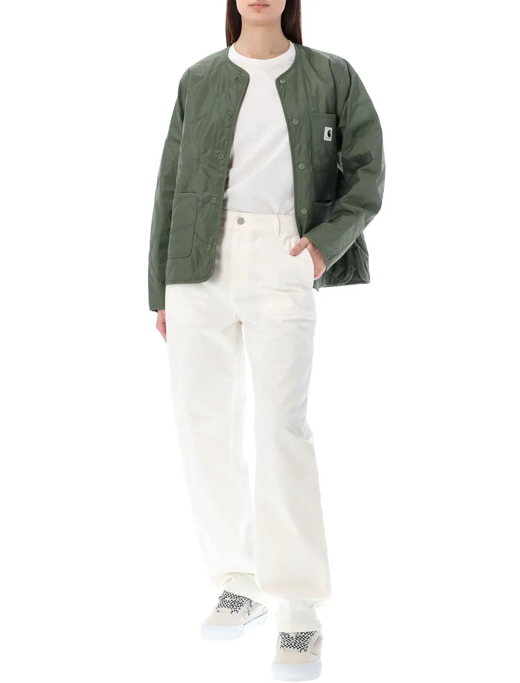 Logo-Patch Straight-Leg Jeans