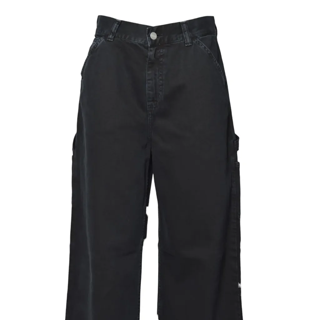 Logo Patch Wide-Leg Jeans