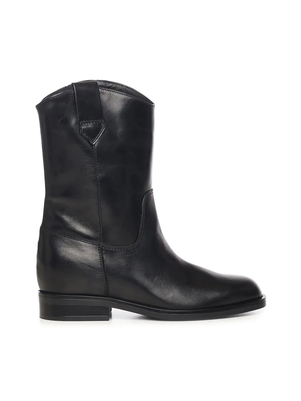 Calfskin Mid-Calf Boots