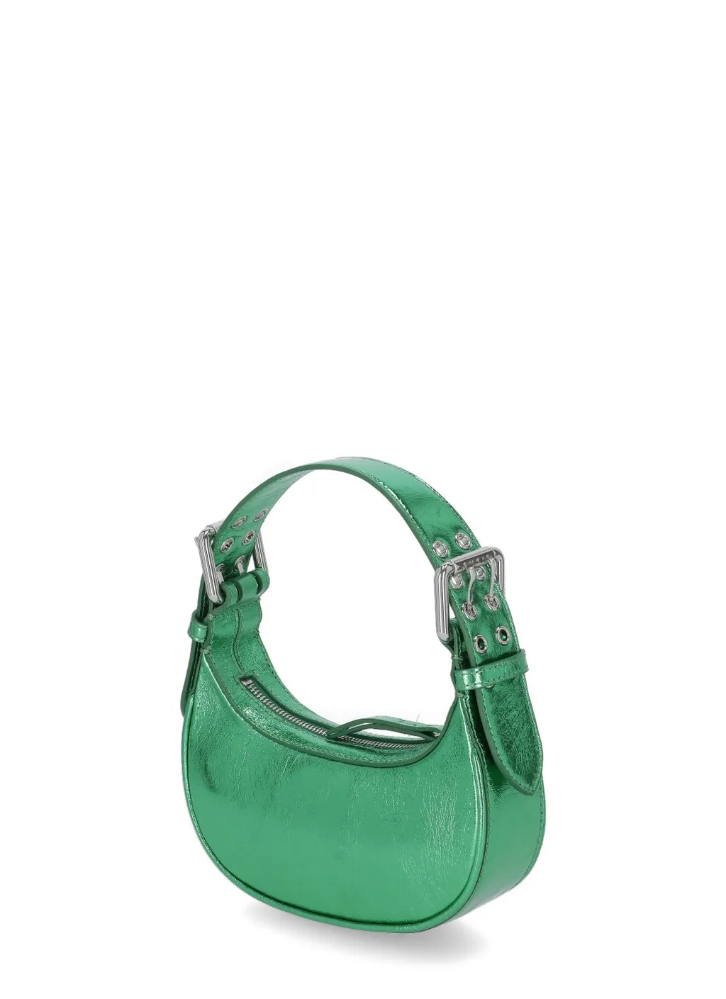 Metallic Zipped Shoulder Bag