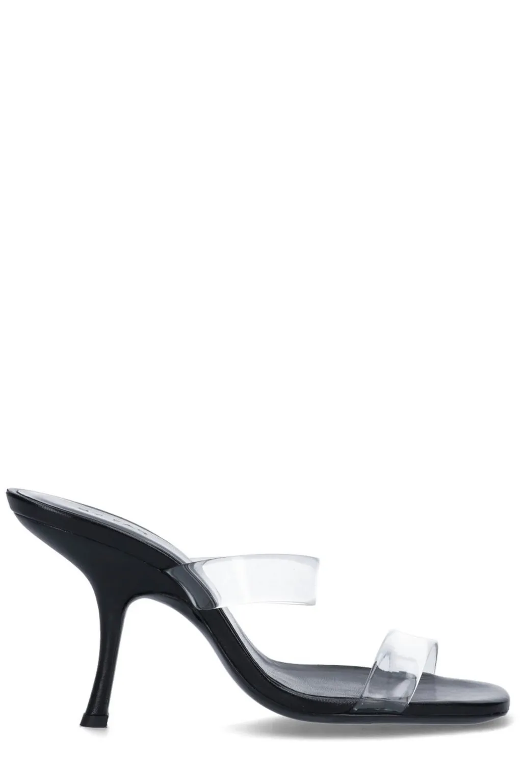 Clara Square Toe Heeled Mules