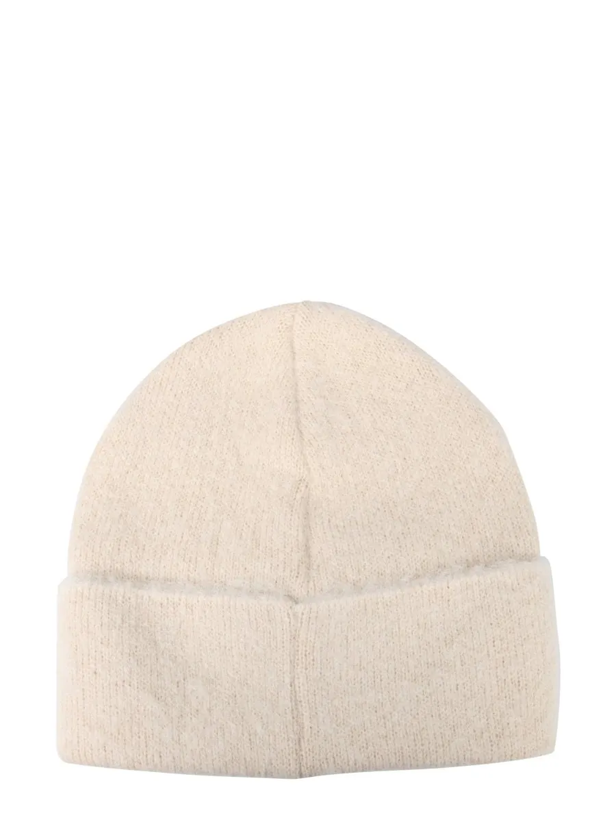 Logo Patch Turn-Up Brim Beanie