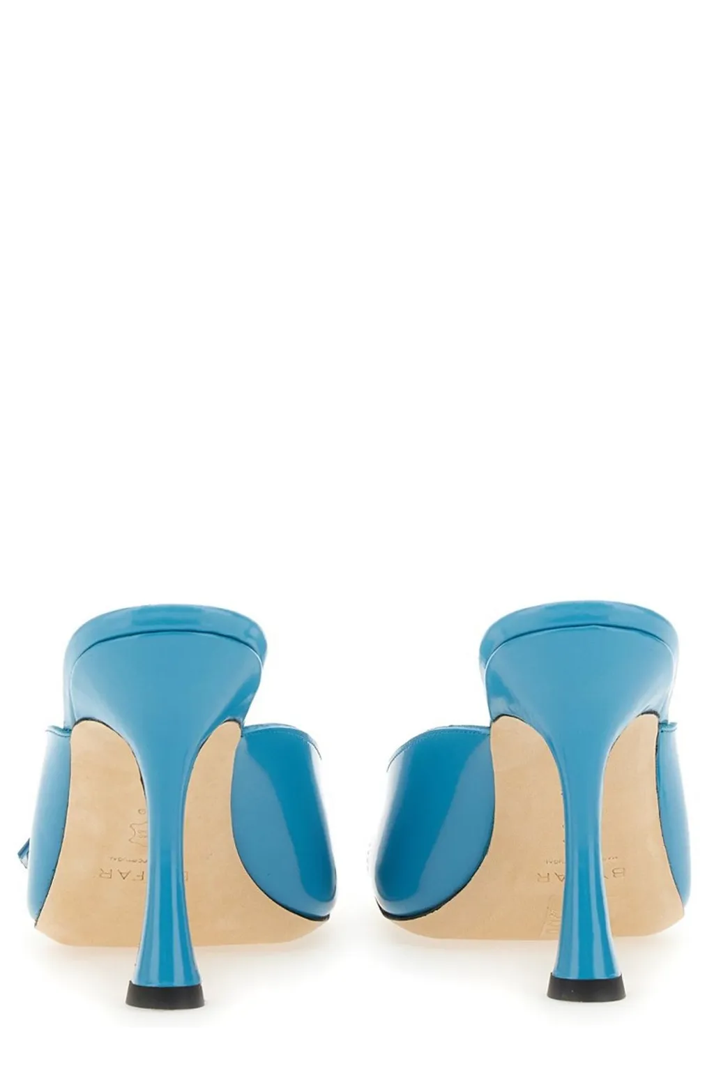 Squared-Toe Stiletto Heel Sandals