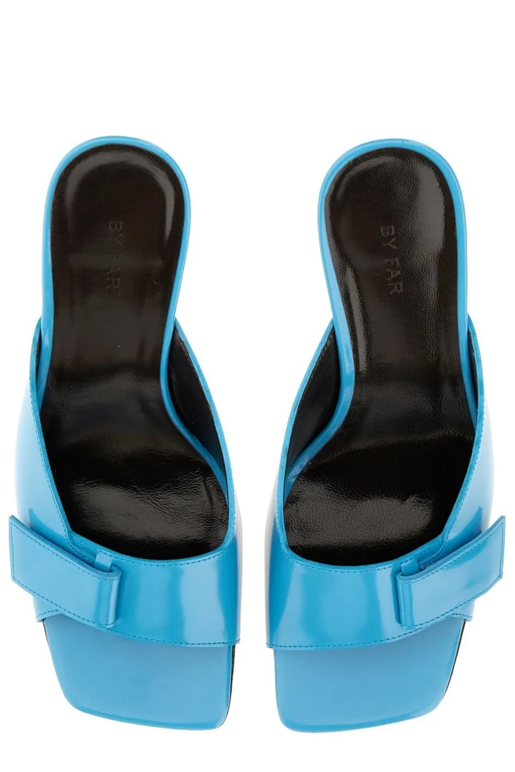 Squared-Toe Stiletto Heel Sandals