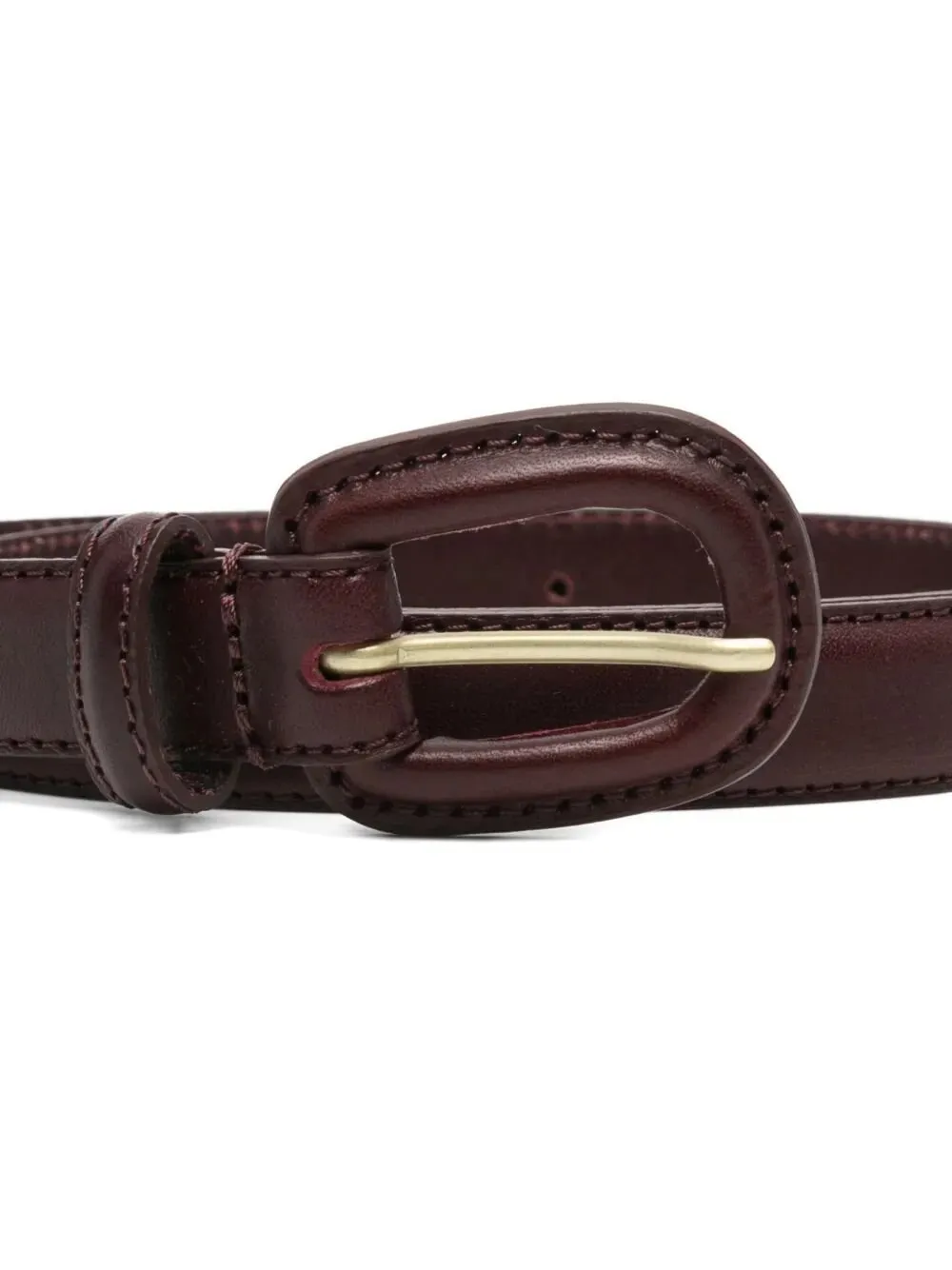 Logo Embossed Buckle Belt