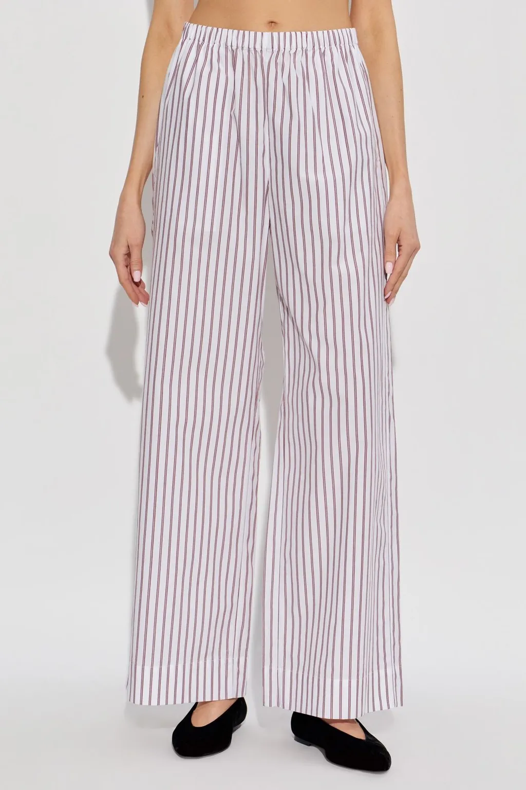 Cabello Striped Wide Leg Trousers