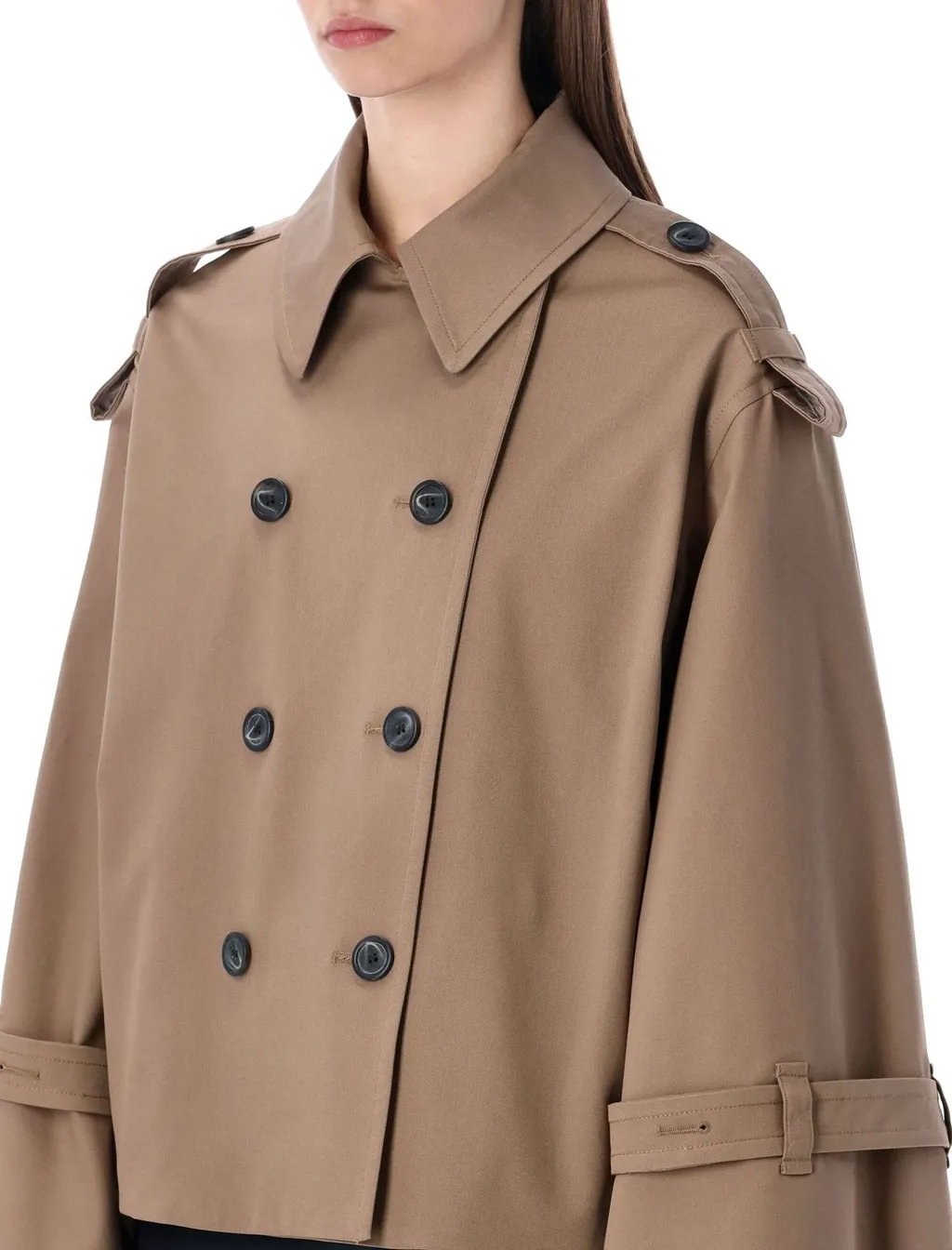 Alisandra Double-Breasted Trench Coat