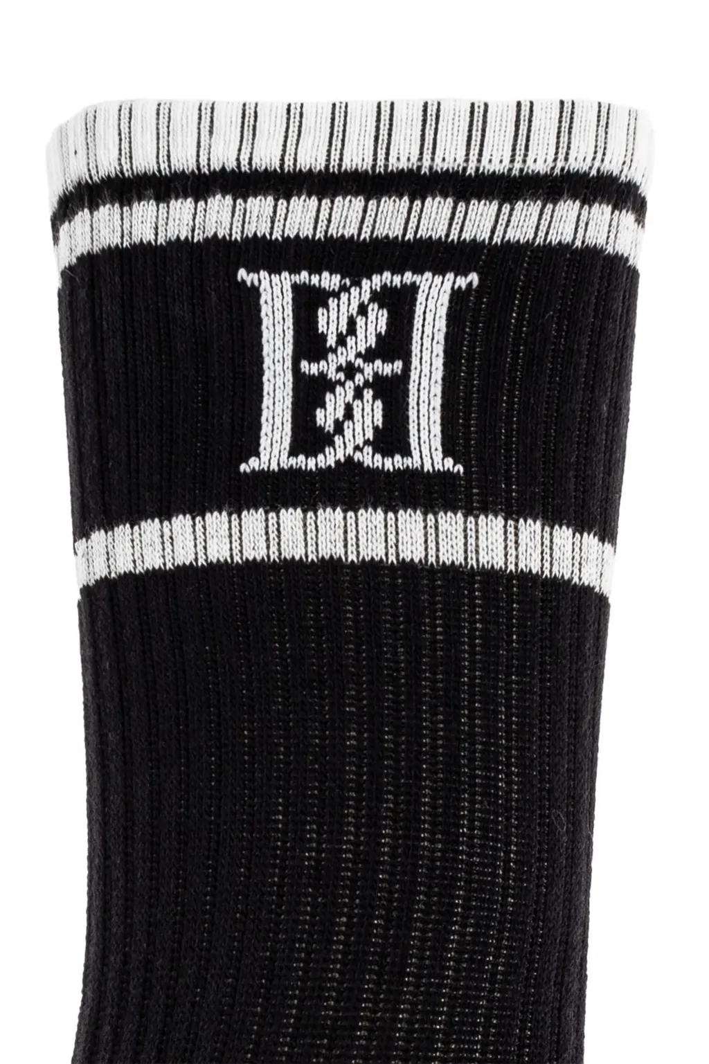 Ribbed Logo Socks
