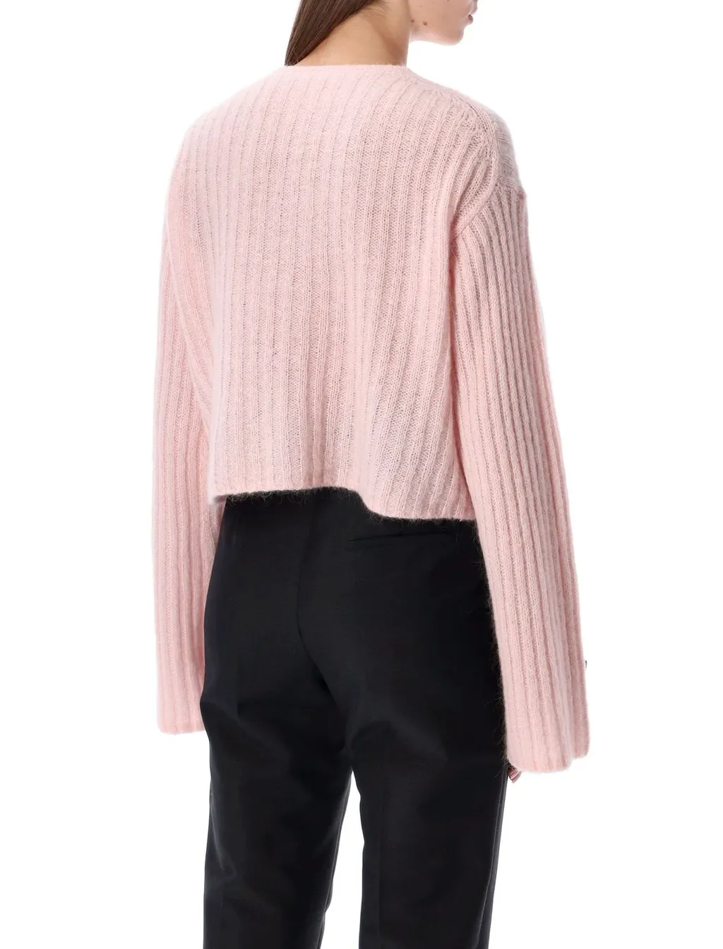 Cierrou Ribbed-Knit Cardigan
