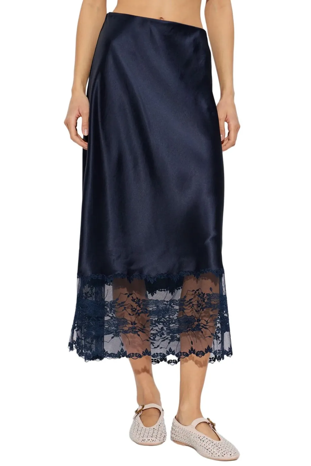 Blake Lace-Trim Skirt