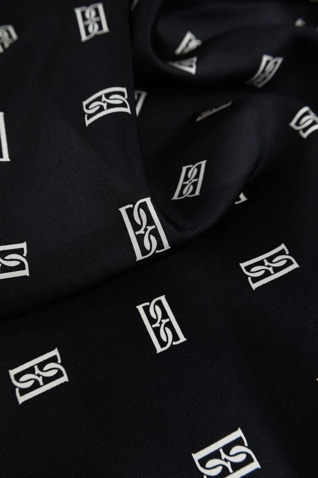 Monnis Monogram Printed Scarf