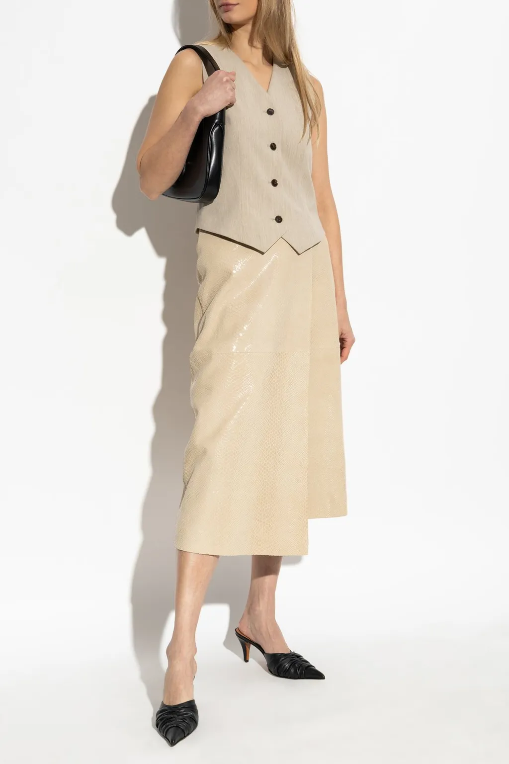 Asymmetric Midi Skirt