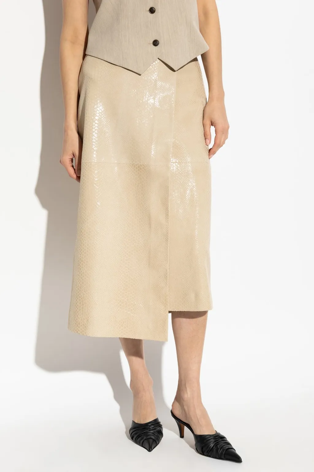 Asymmetric Midi Skirt