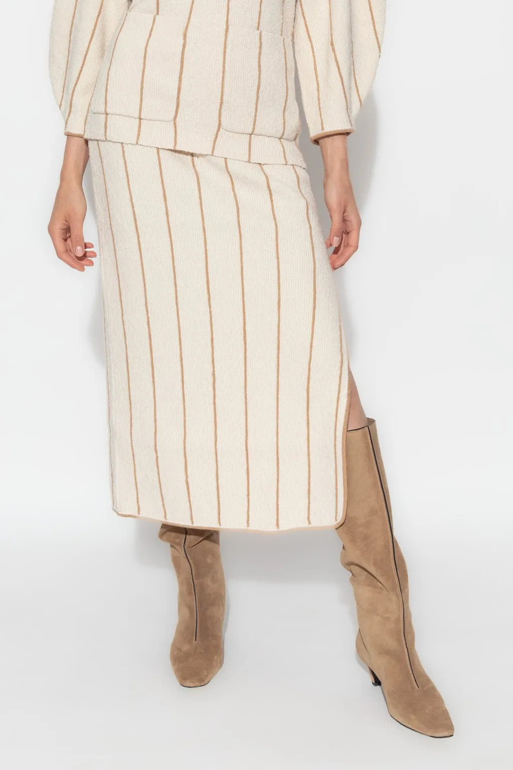 Striped Midi Skirt