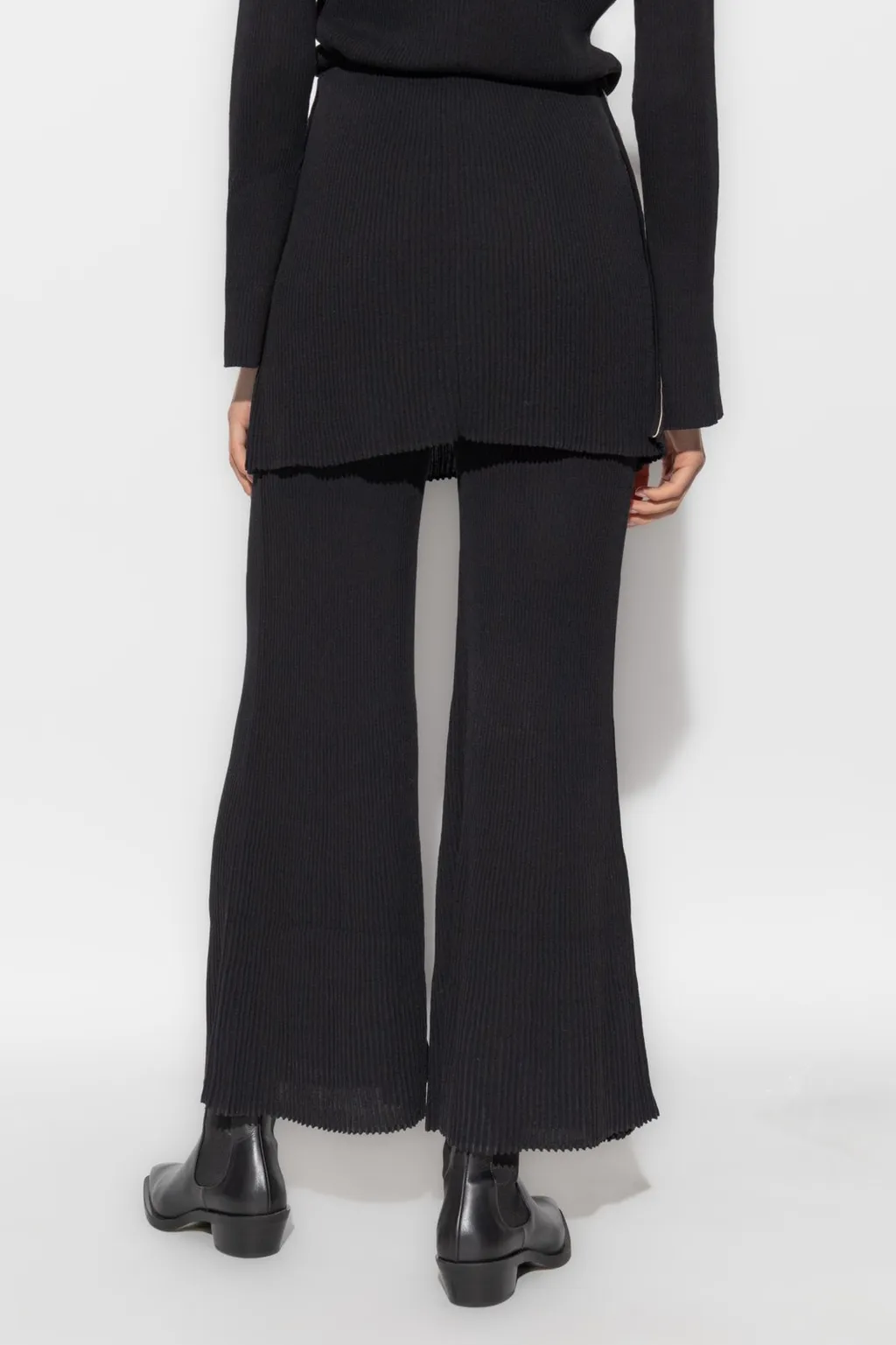 Flared Knit Pants