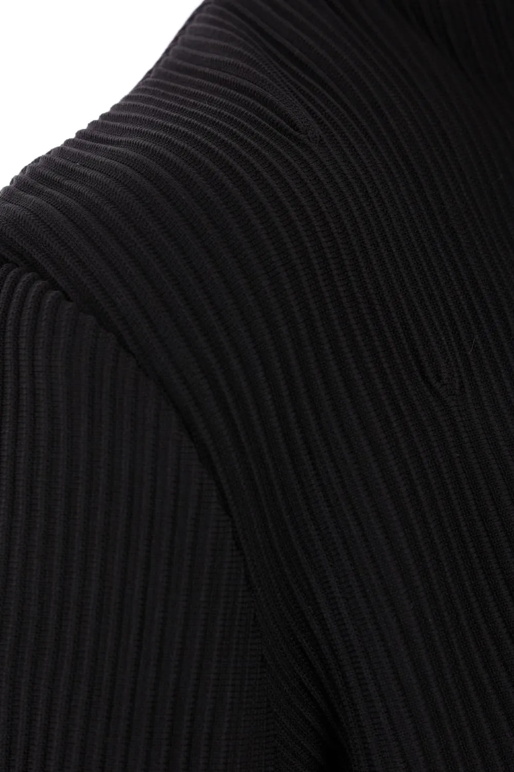 Ribbed Knit Peplum Jacket
