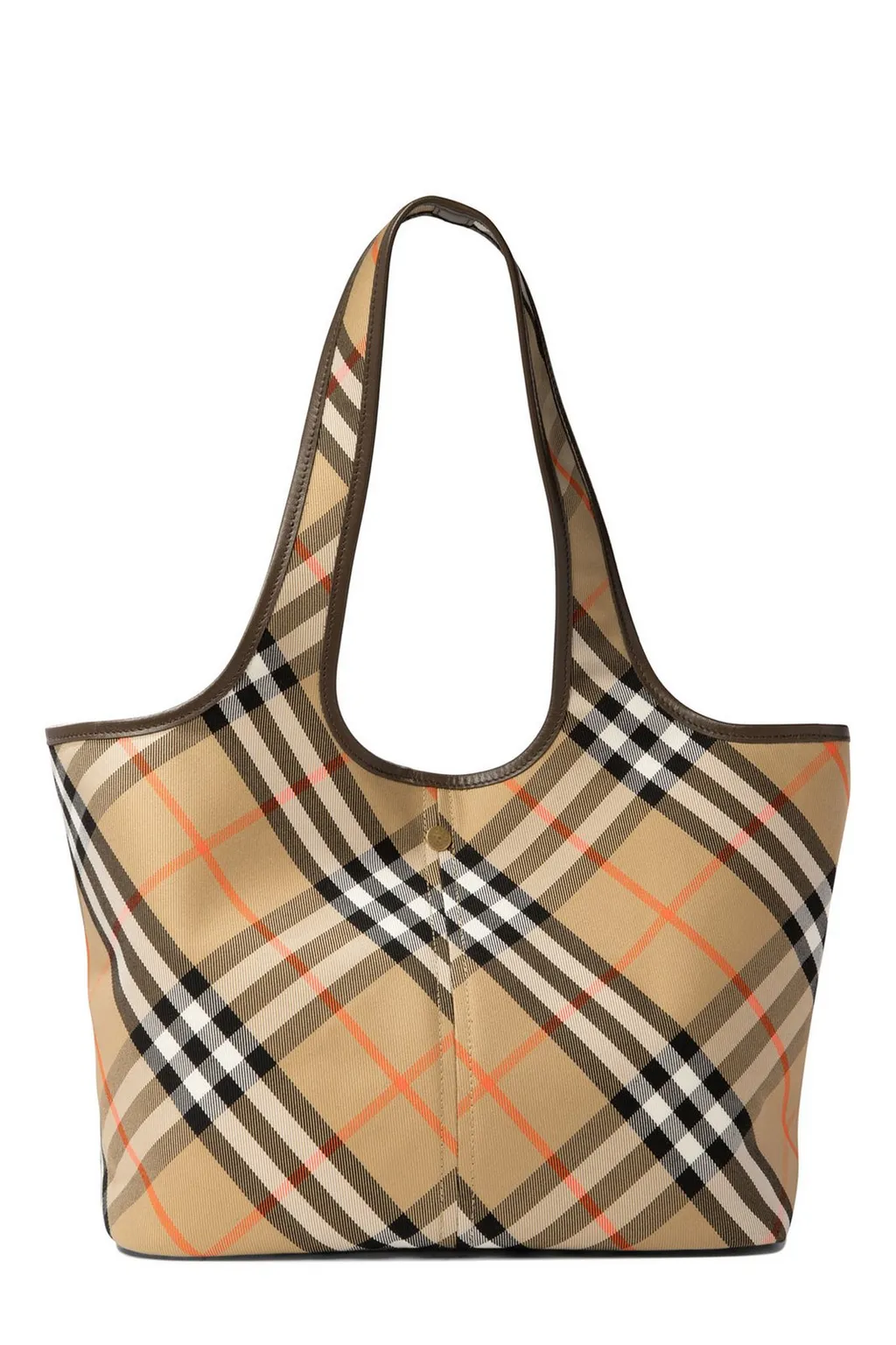 Small Checked Top Handle Bag
