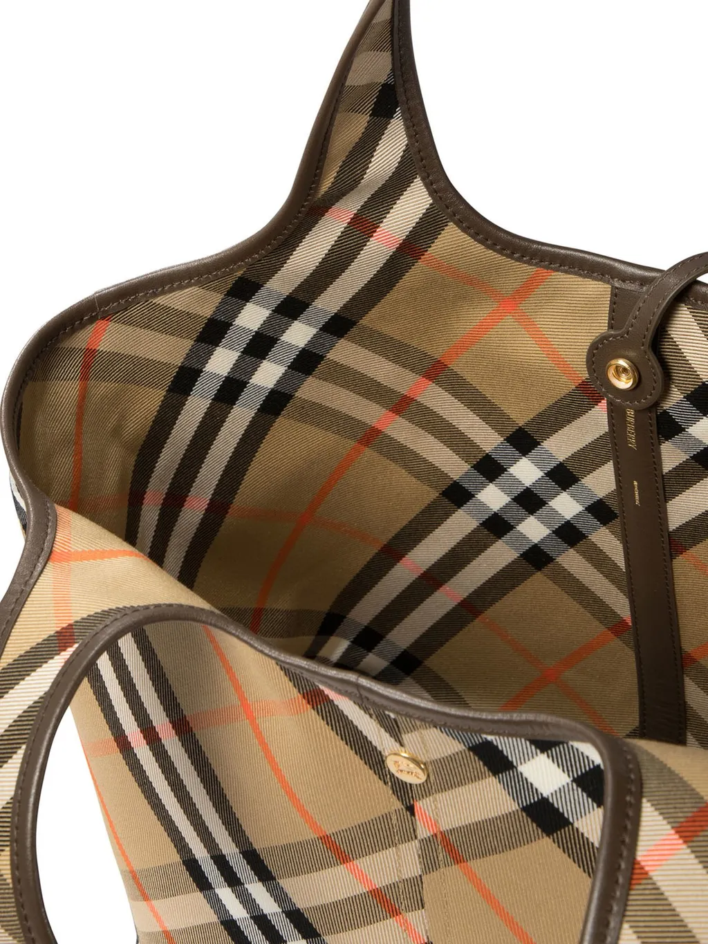 Small Checked Top Handle Bag