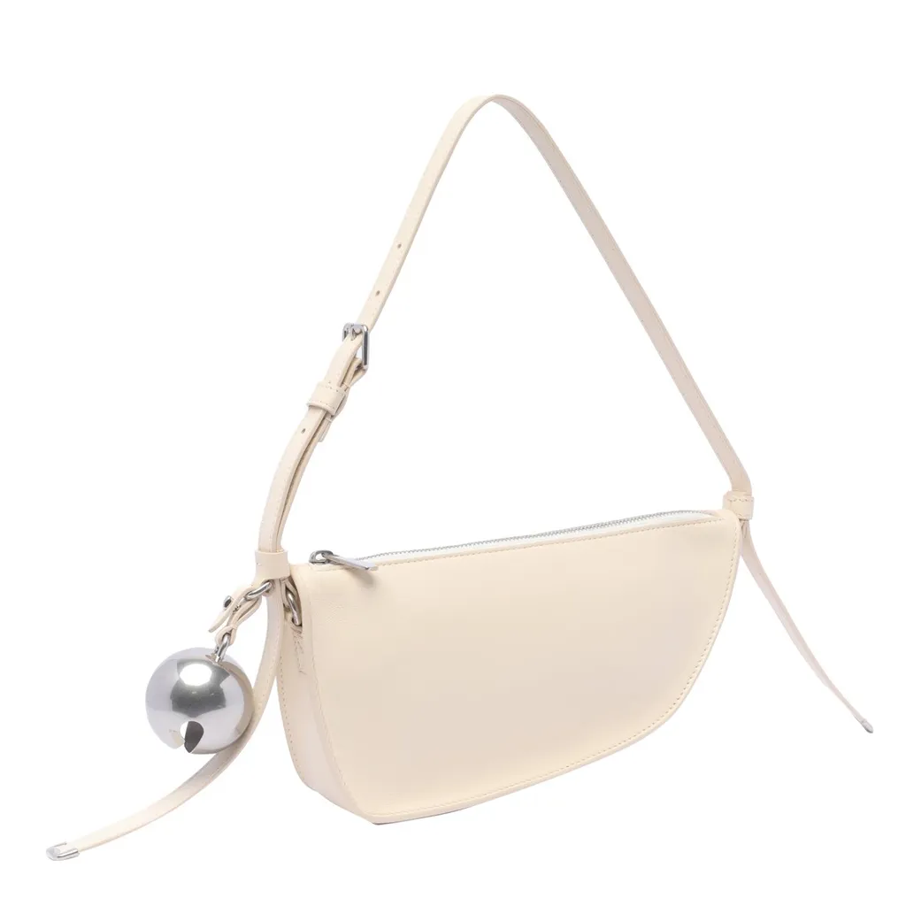 Bell-Detailed Zipped Shoulder Bag